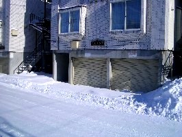 除雪前