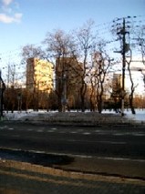 雪解け中島公園