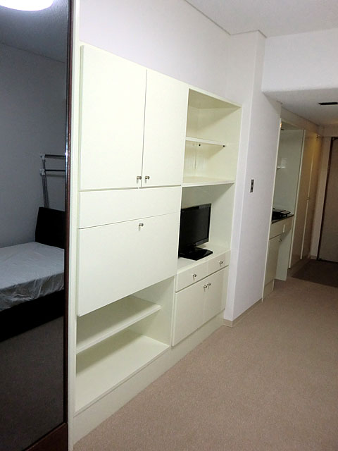 室内収納棚付き