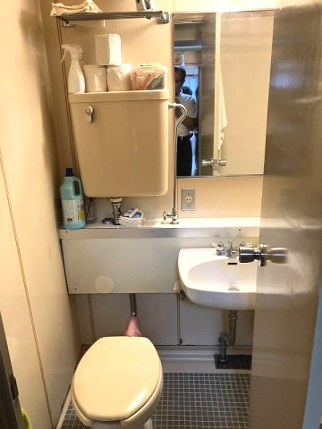 ユニットバス　トイレ　入居中の写真